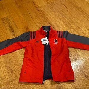 NWT! Adidas Licensed Red Sox Youth Windbreaker